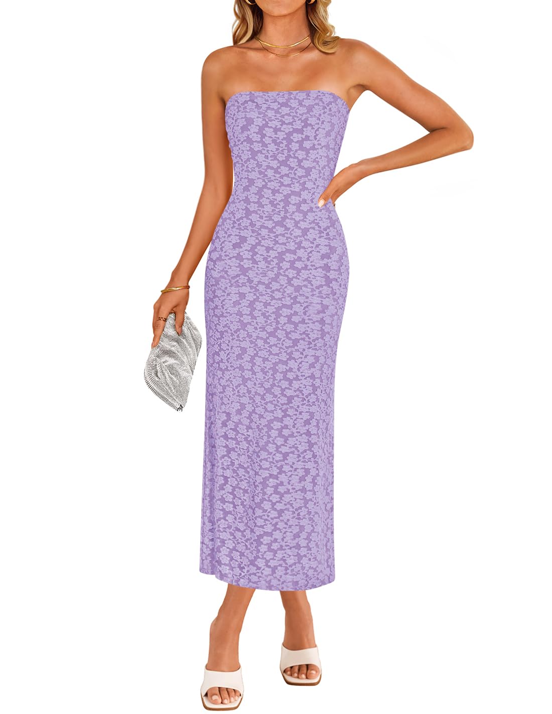 ZESICA Women's Summer Boho Floral Off-Shoulder Midi Dress for Beach Party and Casual Wear
| ZESICA Women's 2025 Summer