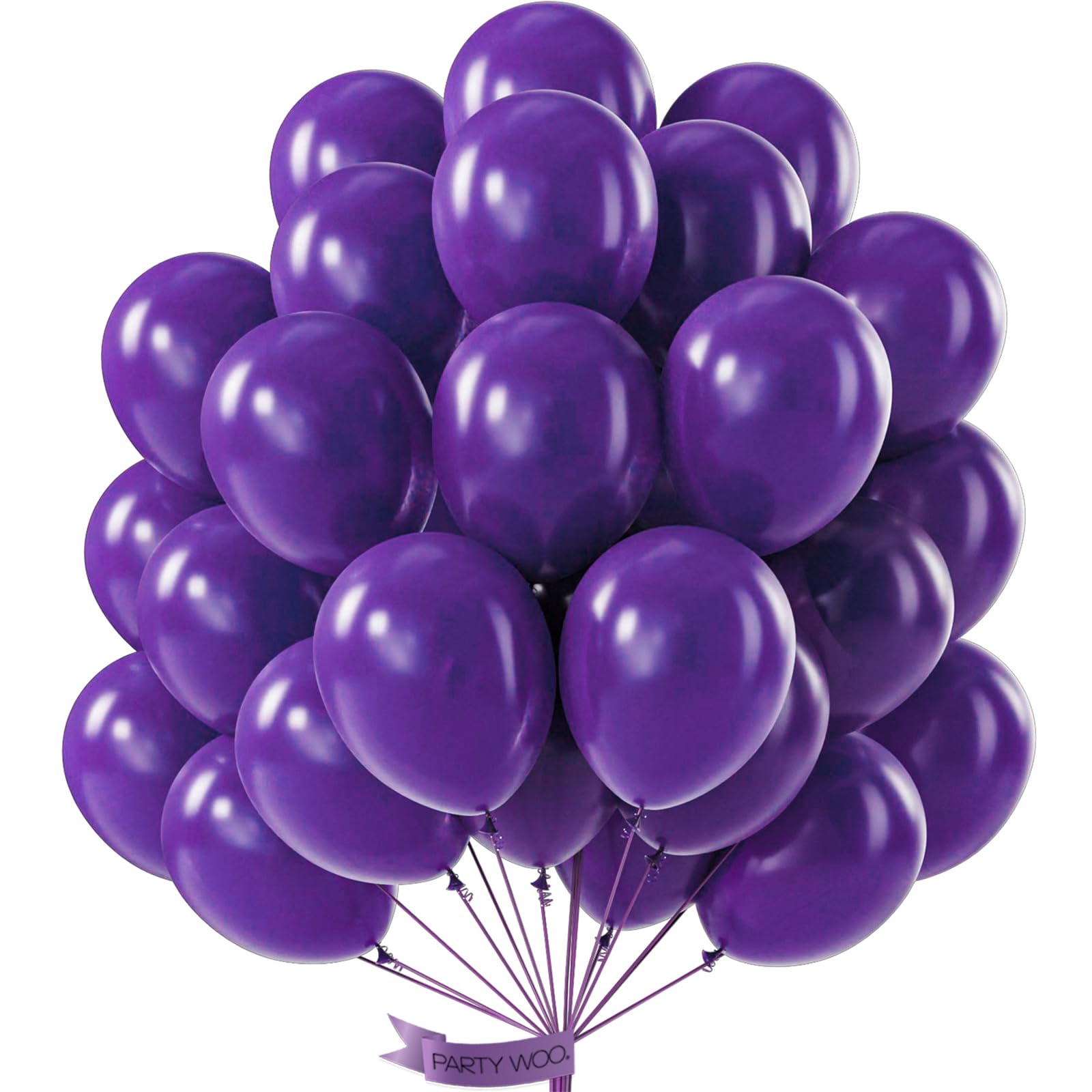 PartyWoo Dark Purple Balloons for Halloween Birthday Decorations Y16
PartyWoo Dark Purple Balloons for Baby Shower Anniv