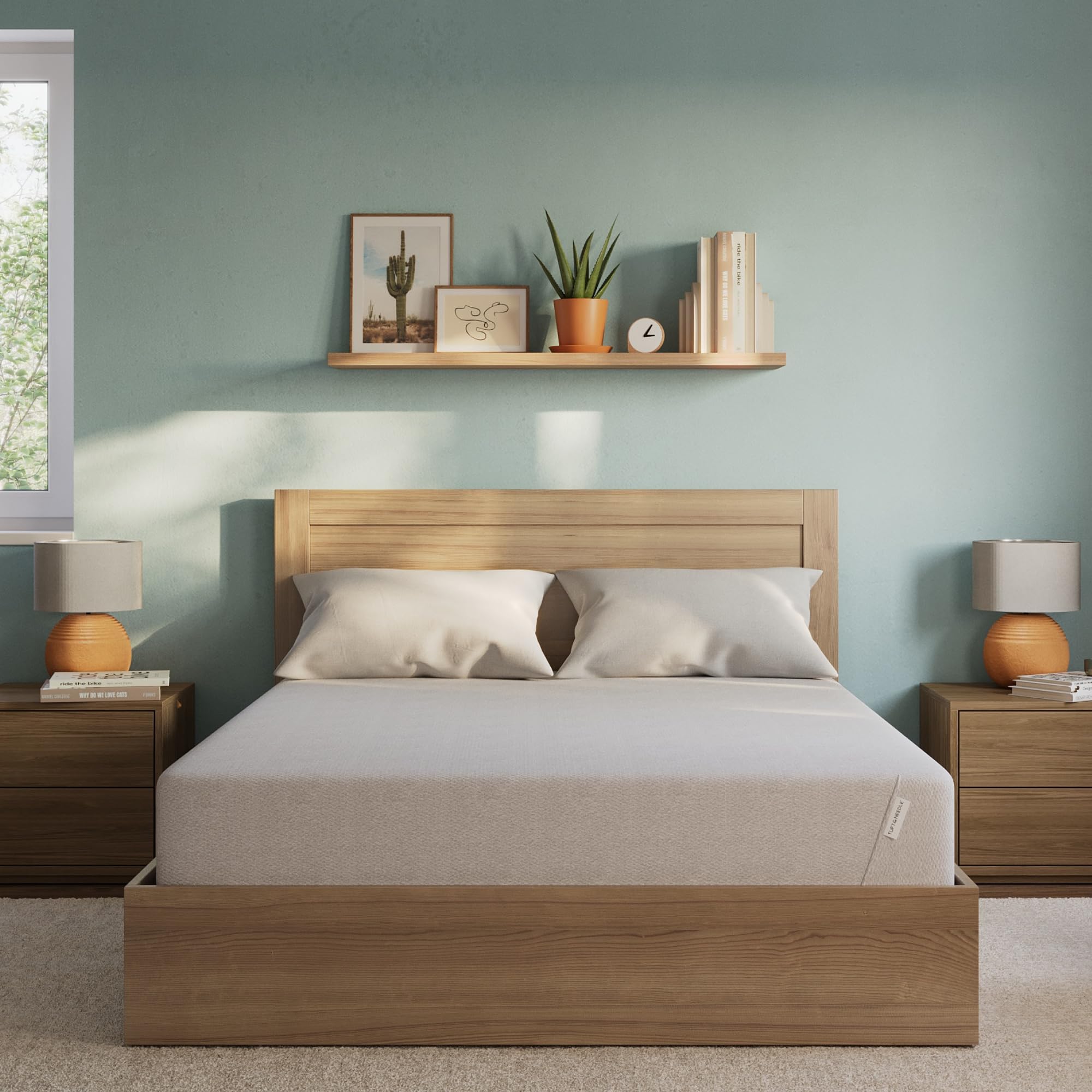Tuft & Needle Medium Firm 10" Queen Mattress - Cooling Pressure Relief, Balanced Support, 100 Night Trial, Fiberglass-Fr